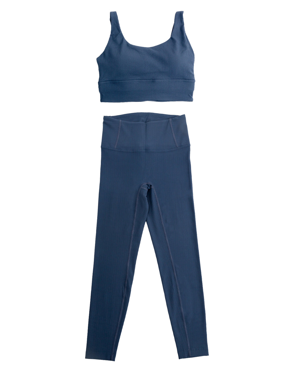 Blue Yoga Bra & Bottom Set