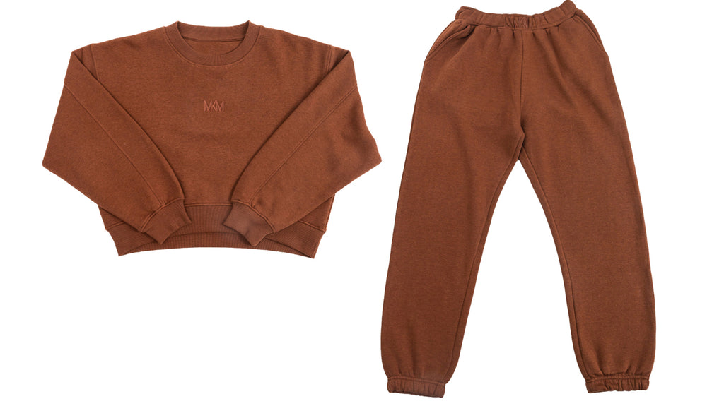 Brown Top & Bottom Set