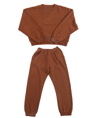 Brown Top & Bottom Set